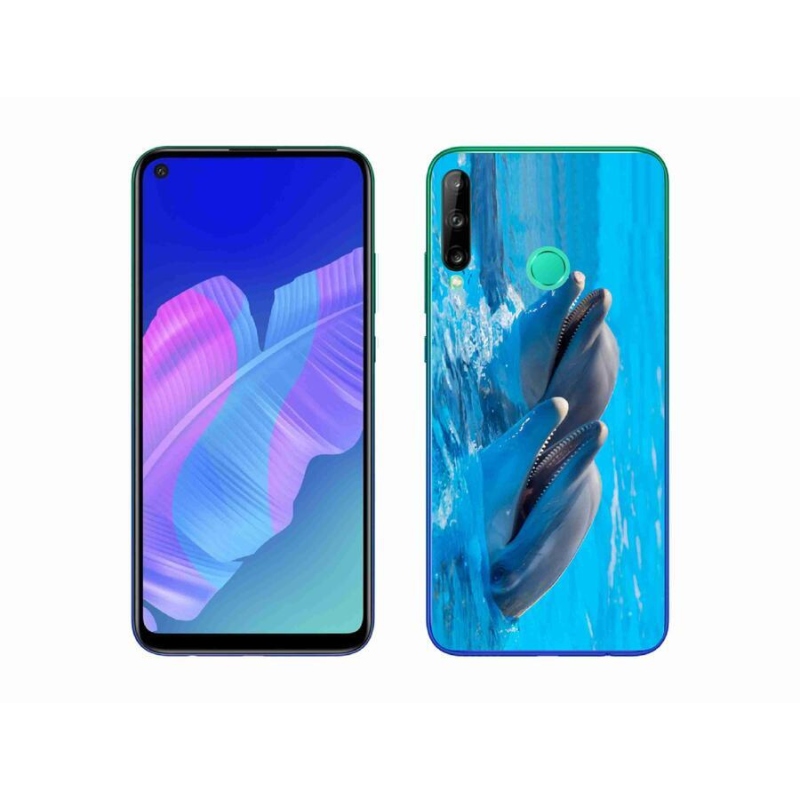 Gelový kryt mmCase na mobil Huawei P40 Lite E - delfíni