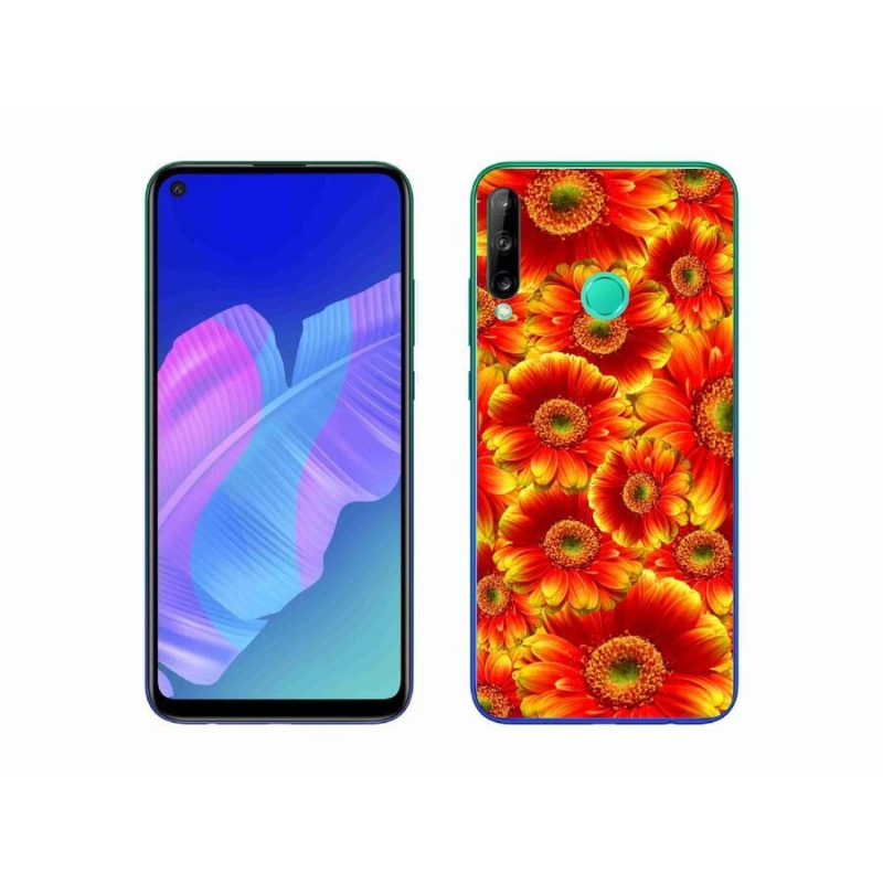 Gelový kryt mmCase na mobil Huawei P40 Lite E - gerbera 1