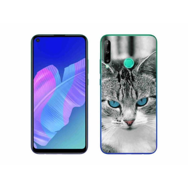 Gelový kryt mmCase na mobil Huawei P40 Lite E - kočičí pohled 1