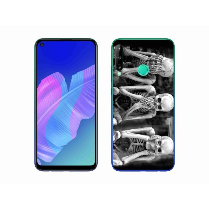 Gelový kryt mmCase na mobil Huawei P40 Lite E - kostlivci