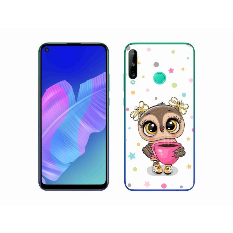 Gelový kryt mmCase na mobil Huawei P40 Lite E - kreslená sovička