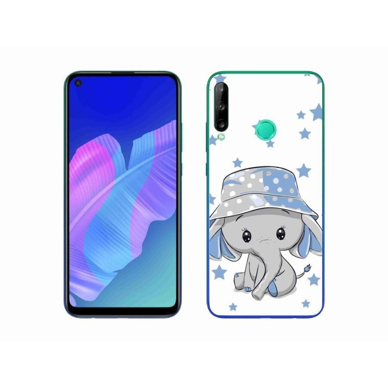 Gelový kryt mmCase na mobil Huawei P40 Lite E - modrý slon