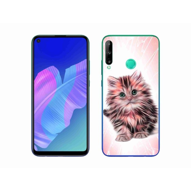 Gelový kryt mmCase na mobil Huawei P40 Lite E - roztomilé kotě