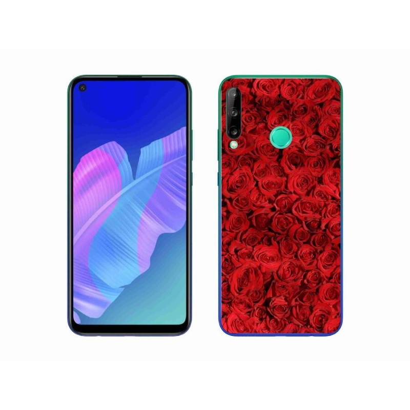 Gelový kryt mmCase na mobil Huawei P40 Lite E - růže