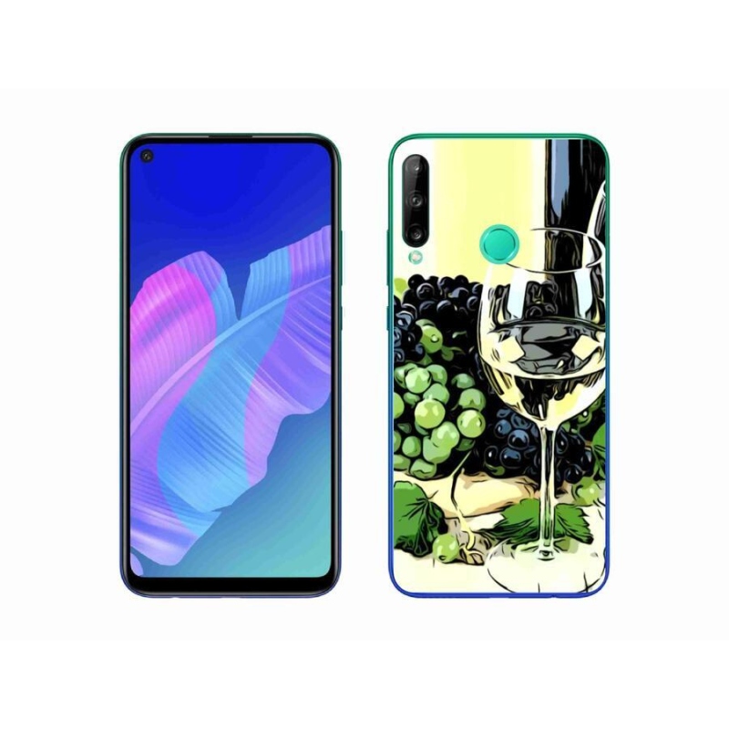 Gelový kryt mmCase na mobil Huawei P40 Lite E - sklenka vína