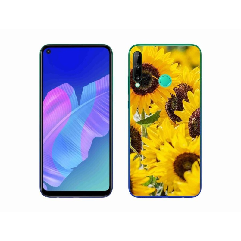 Gelový kryt mmCase na mobil Huawei P40 Lite E - slunečnice