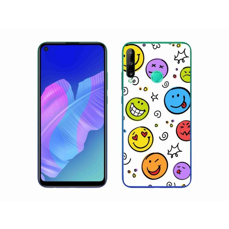 Gelový kryt mmCase na mobil Huawei P40 Lite E - smajlíci