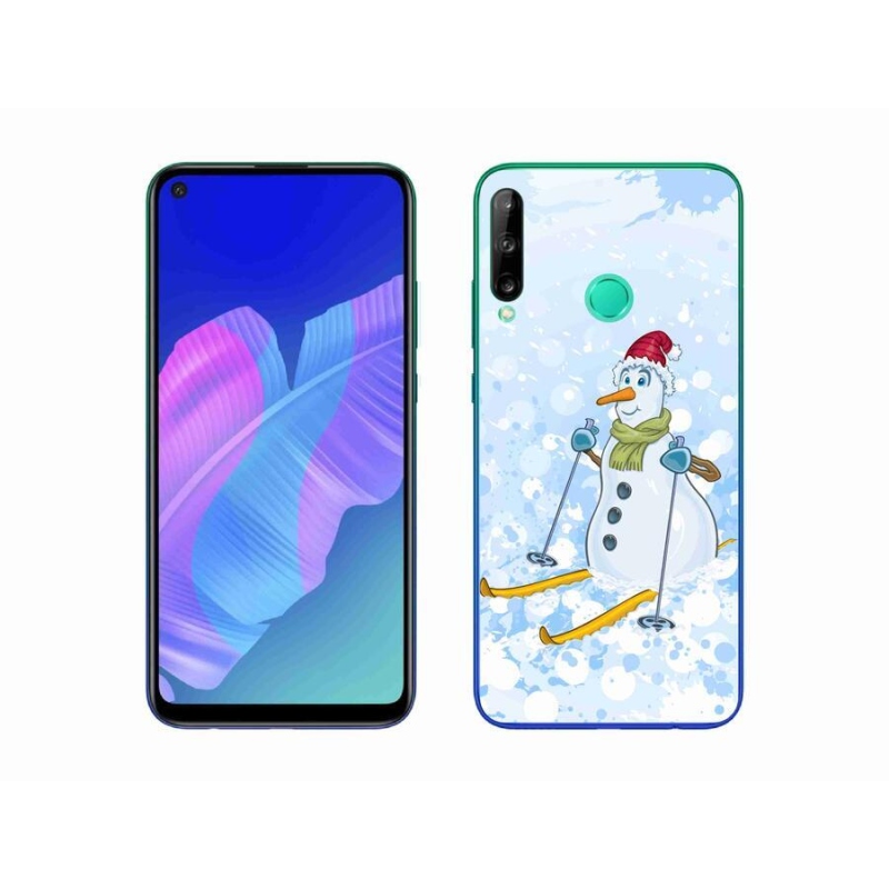 Gelový kryt mmCase na mobil Huawei P40 Lite E - sněhulák