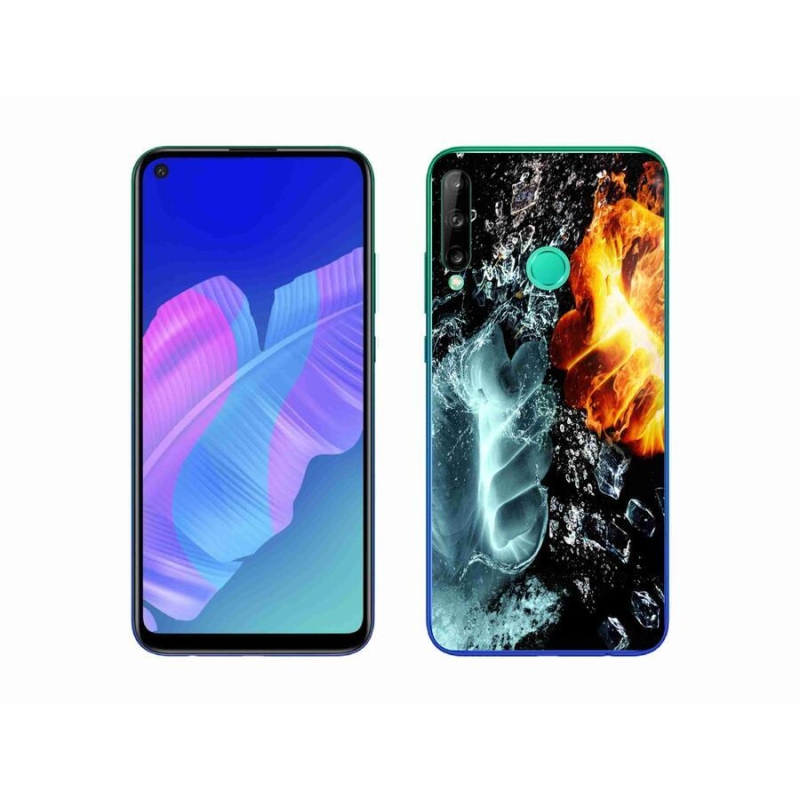 Gelový kryt mmCase na mobil Huawei P40 Lite E - voda a oheň