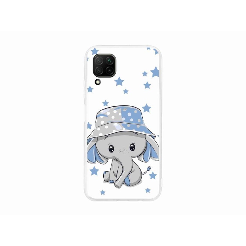 Gelový kryt mmCase na mobil Huawei P40 Lite - modrý slon