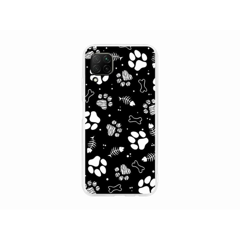 Gelový kryt mmCase na mobil Huawei P40 Lite - psí tlapky