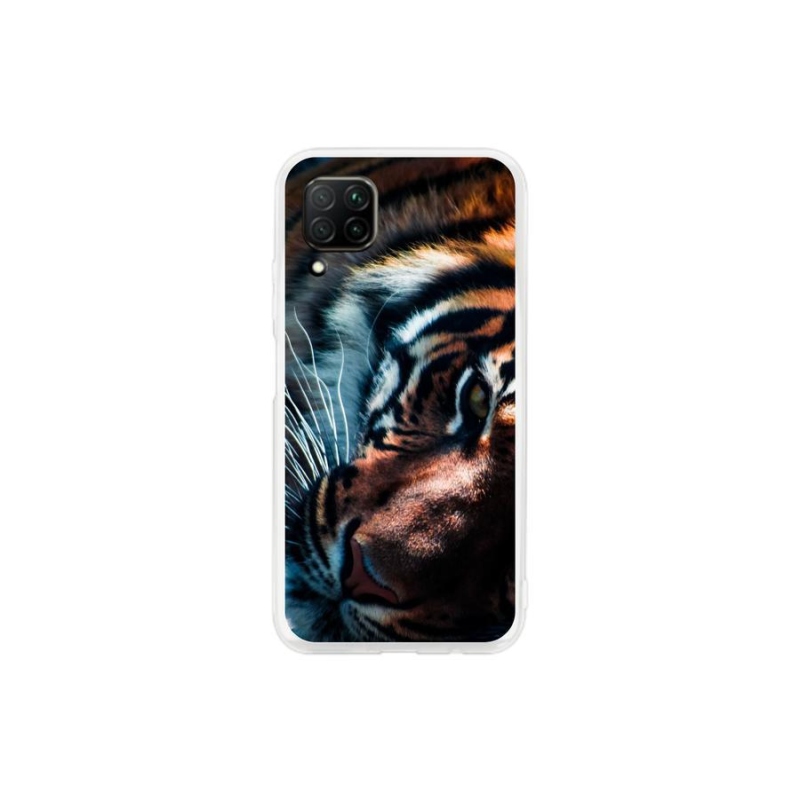 Gelový kryt mmCase na mobil Huawei P40 Lite - tygří pohled