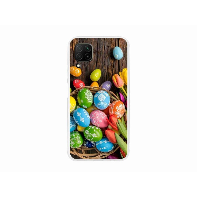Gelový kryt mmCase na mobil Huawei P40 Lite - velikonoční vajíčka