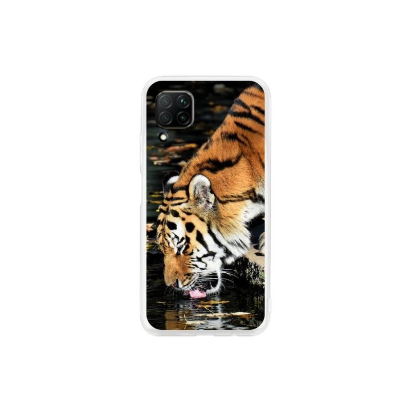 Gelový kryt mmCase na mobil Huawei P40 Lite - žíznivý tygr