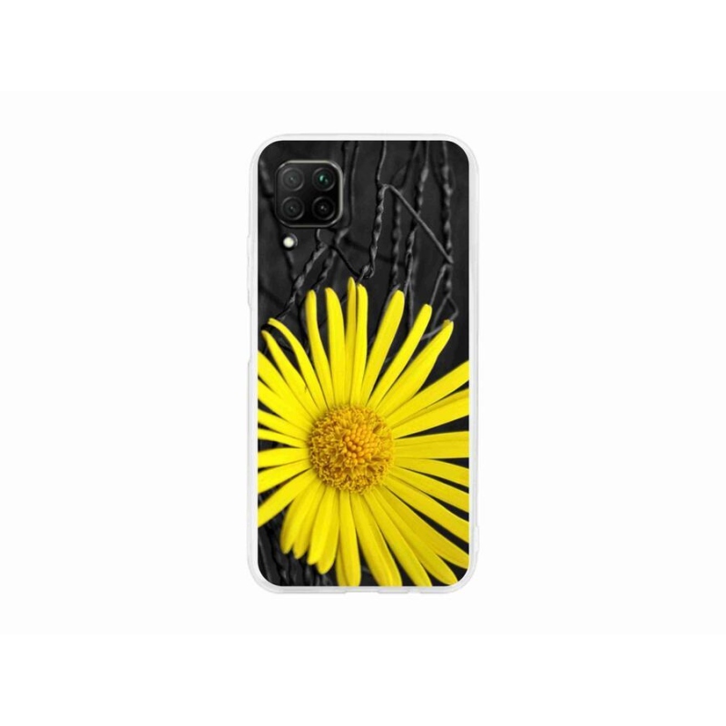 Gelový kryt mmCase na mobil Huawei P40 Lite - žlutá květina
