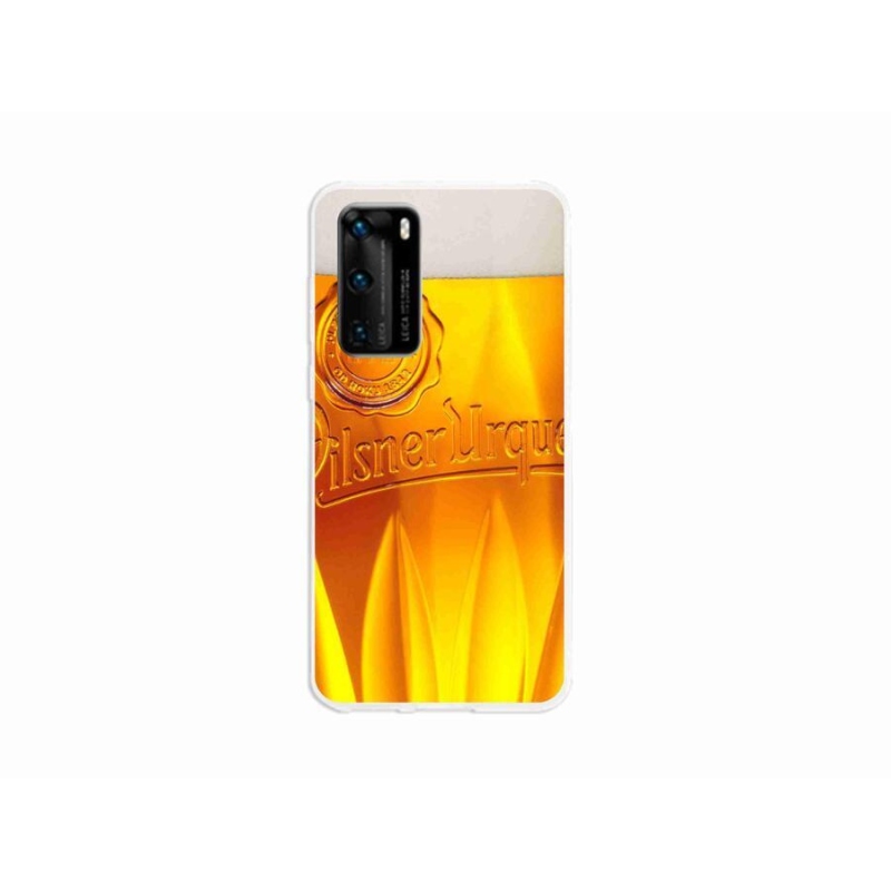 Gelový kryt mmCase na mobil Huawei P40 - pivo