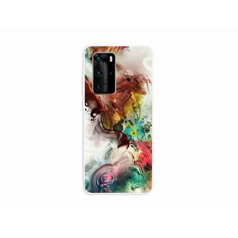 Gelový kryt mmCase na mobil Huawei P40 Pro - abstrakt 1