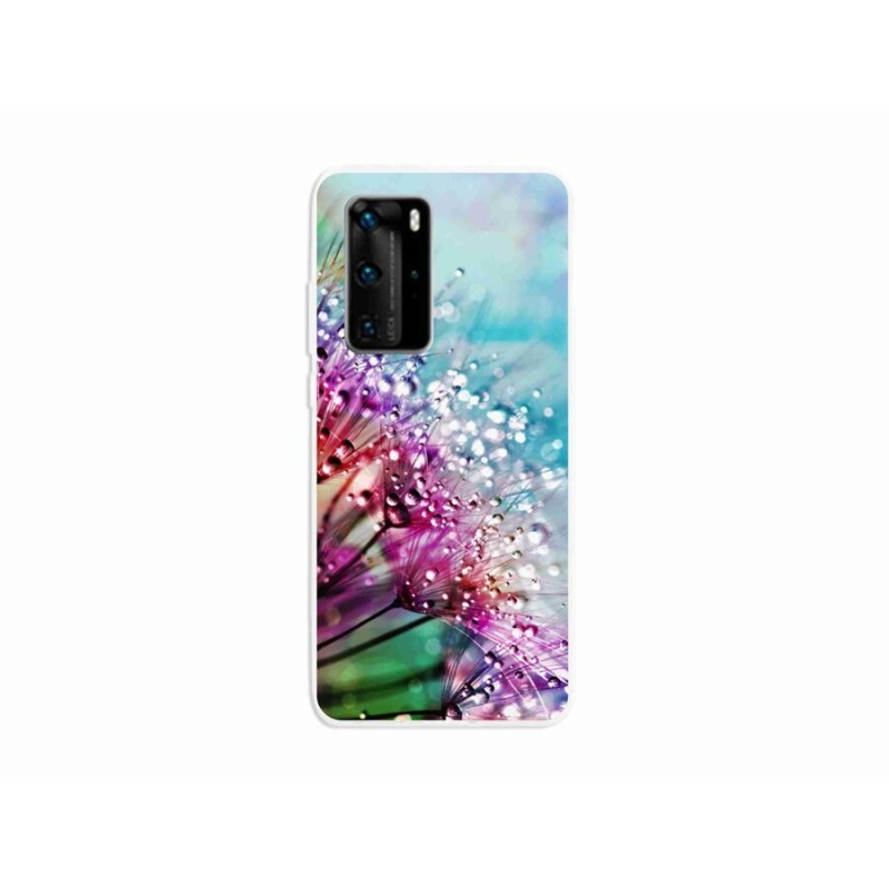 Gelový kryt mmCase na mobil Huawei P40 Pro - barevné květy