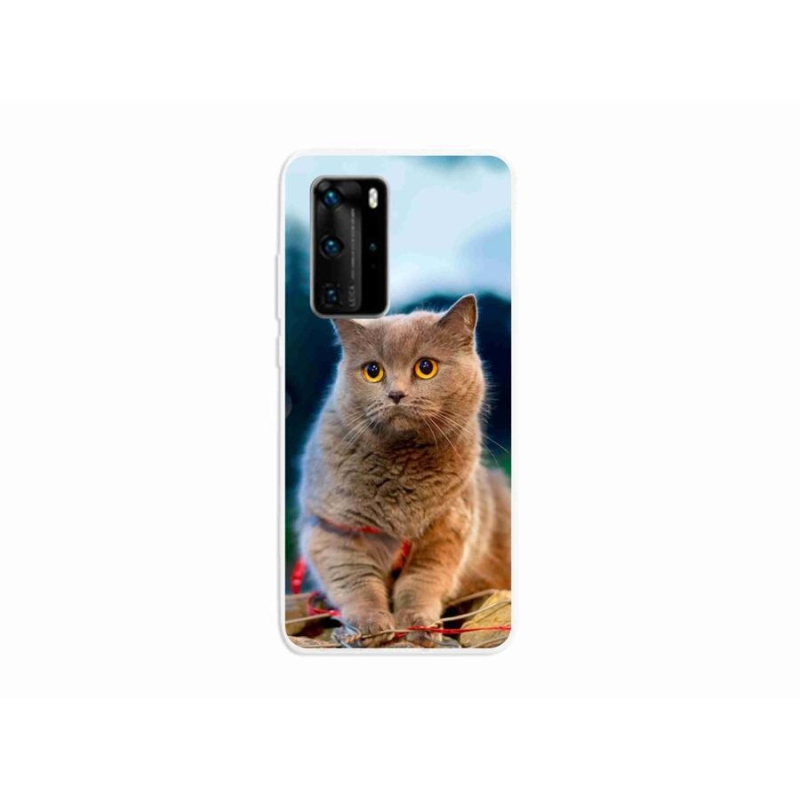 Gelový kryt mmCase na mobil Huawei P40 Pro - britská modrá 2