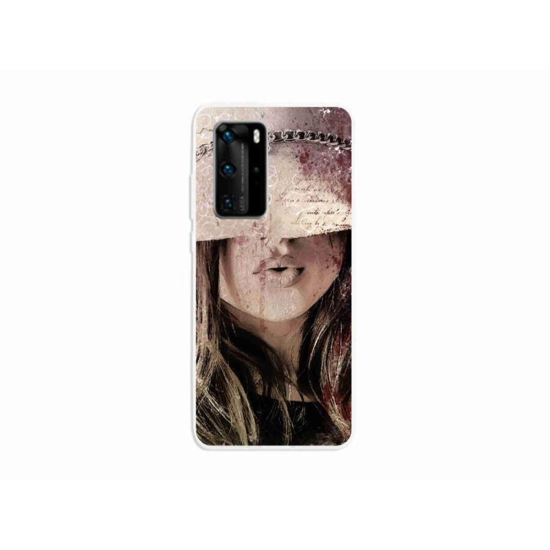 Gelový kryt mmCase na mobil Huawei P40 Pro - dívka