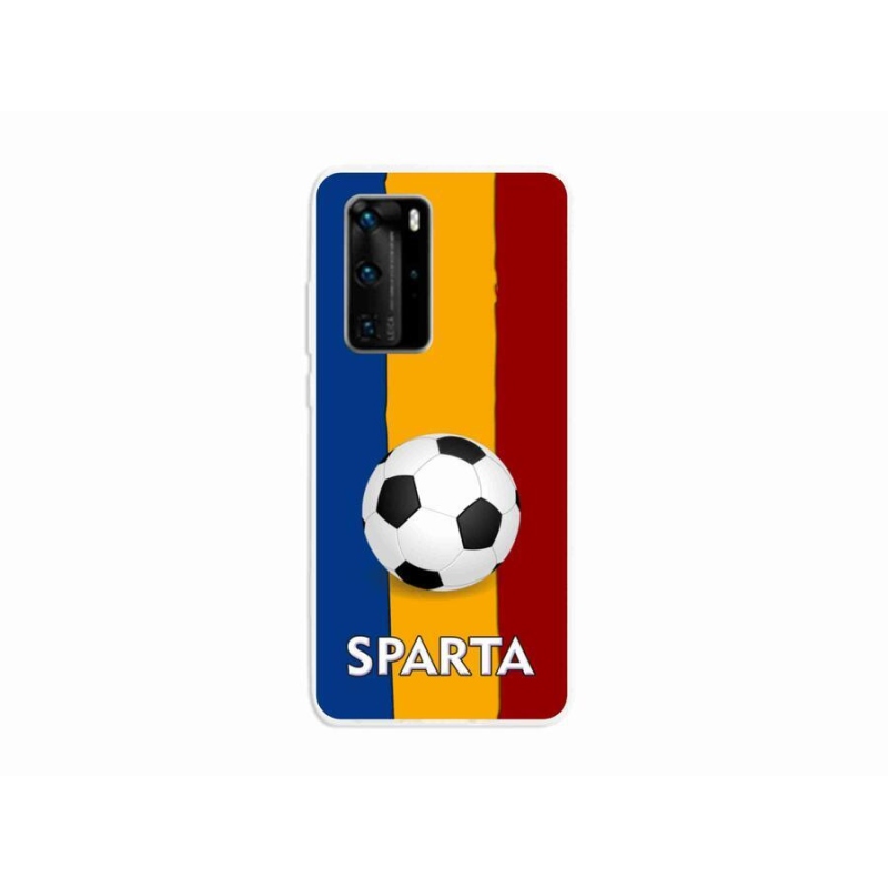 Gelový kryt mmCase na mobil Huawei P40 Pro - fotbal 1