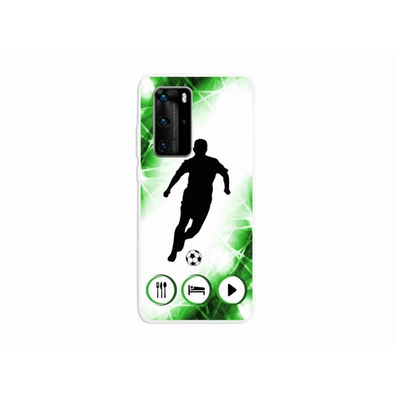 Gelový kryt mmCase na mobil Huawei P40 Pro - fotbalista