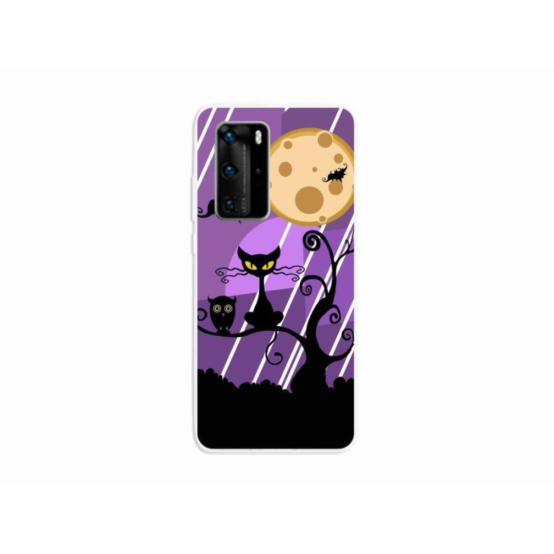 Gelový kryt mmCase na mobil Huawei P40 Pro - halloween