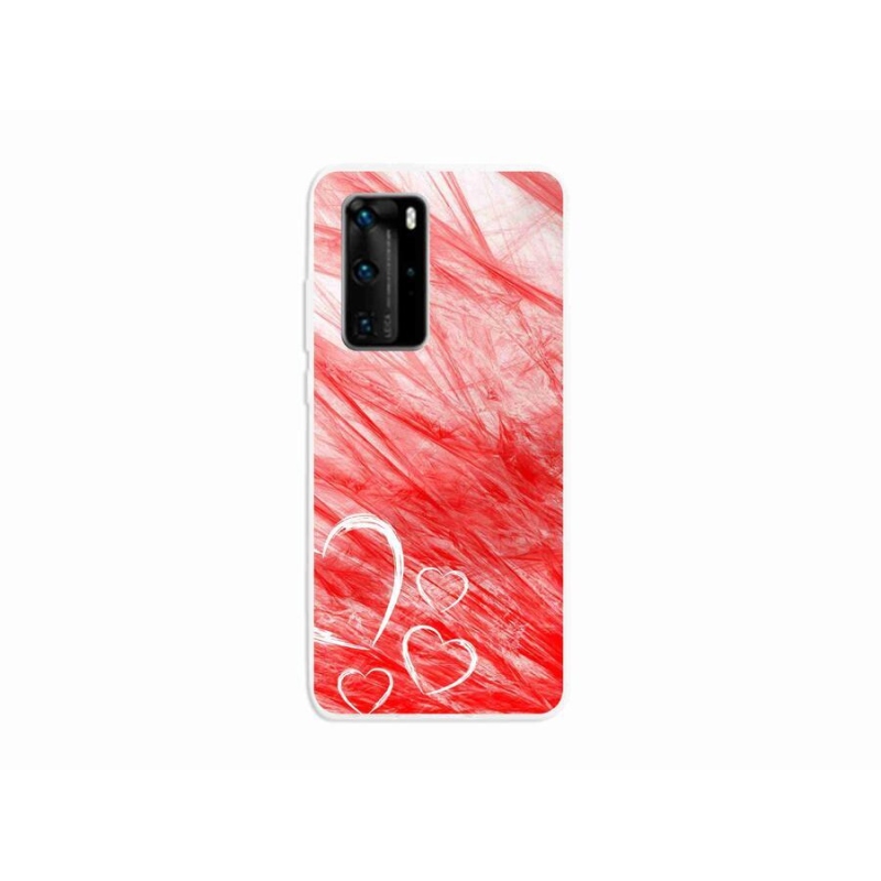 Gelový kryt mmCase na mobil Huawei P40 Pro - heart