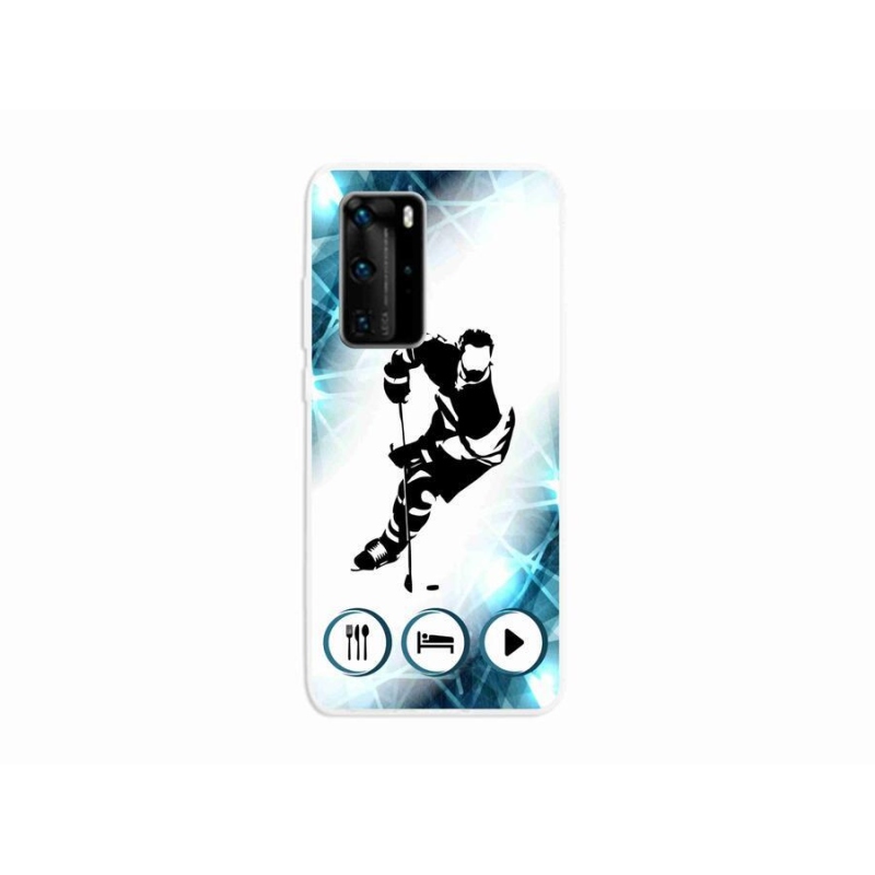 Gelový kryt mmCase na mobil Huawei P40 Pro - hokej 1