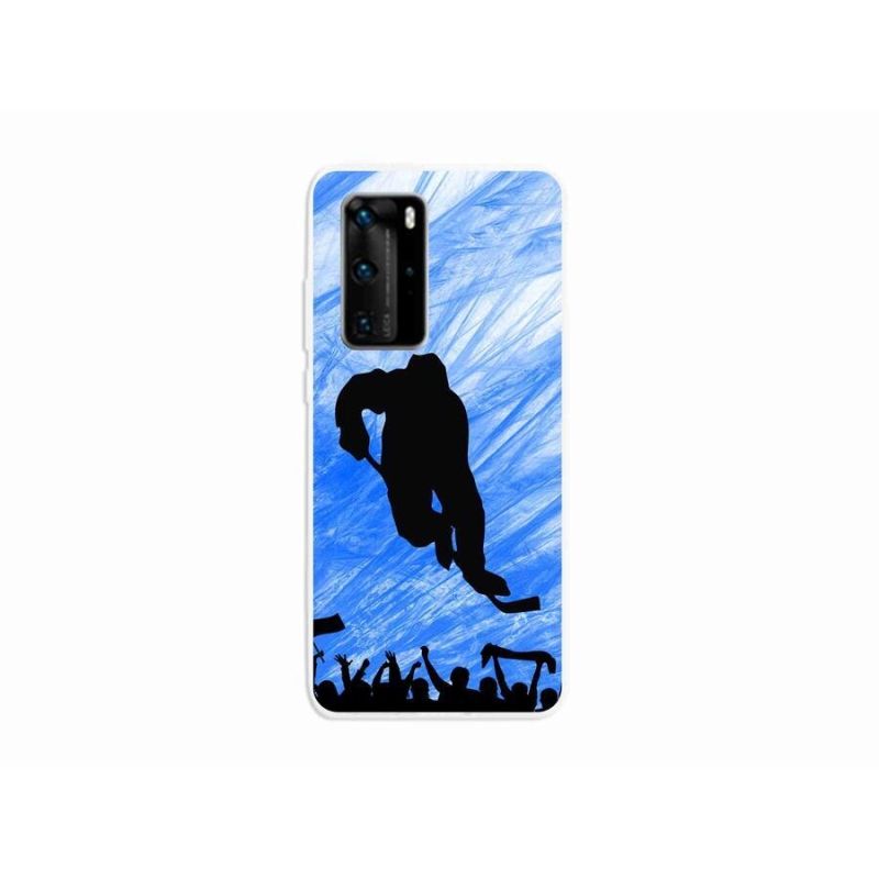 Gelový kryt mmCase na mobil Huawei P40 Pro - hokejový hráč