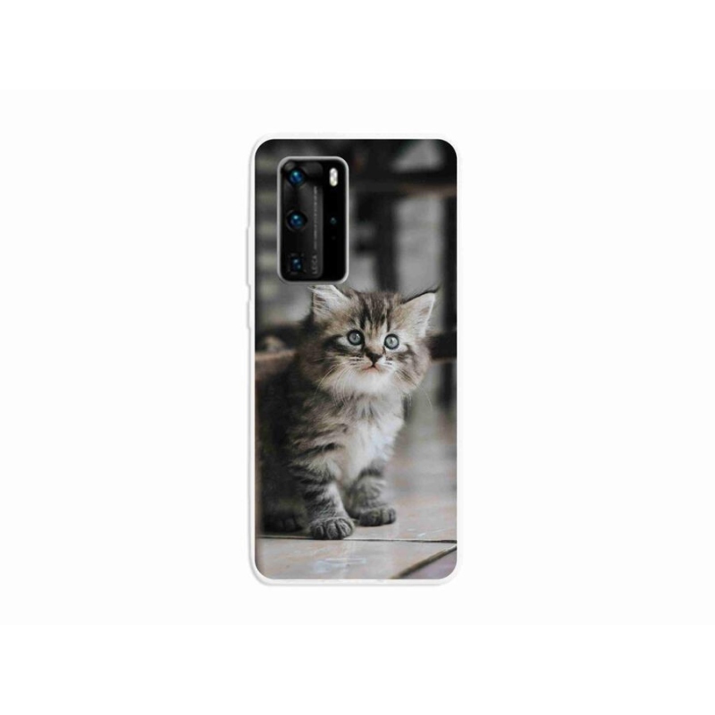 Gelový kryt mmCase na mobil Huawei P40 Pro - koťátko