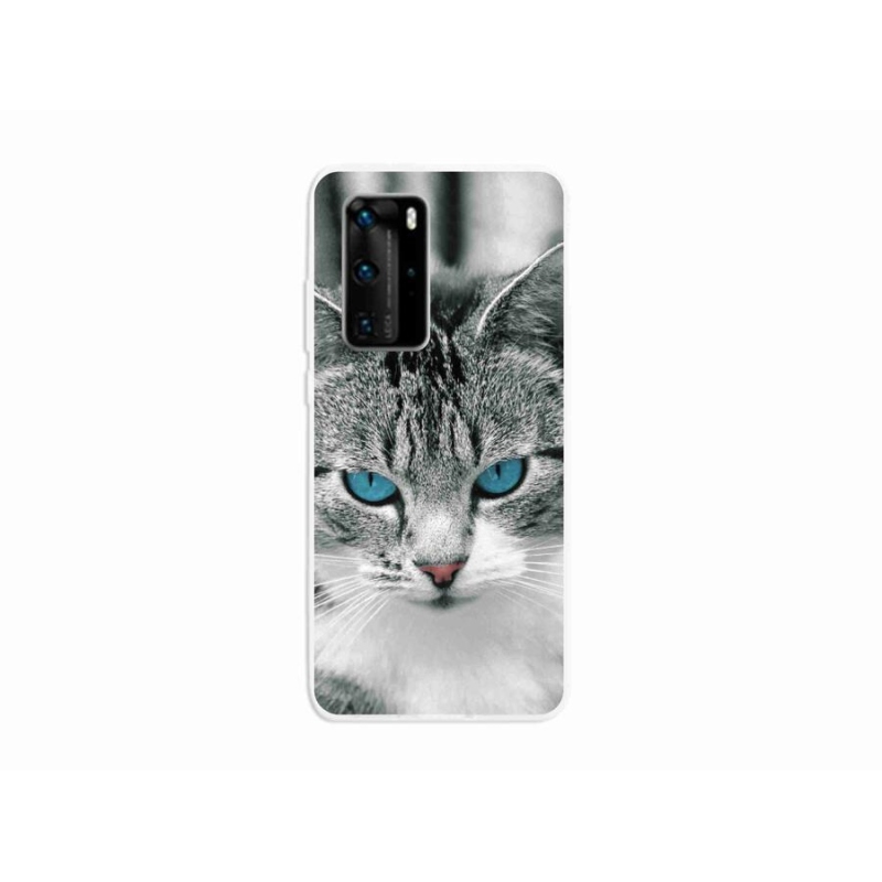 Gelový kryt mmCase na mobil Huawei P40 Pro - kočičí pohled 1