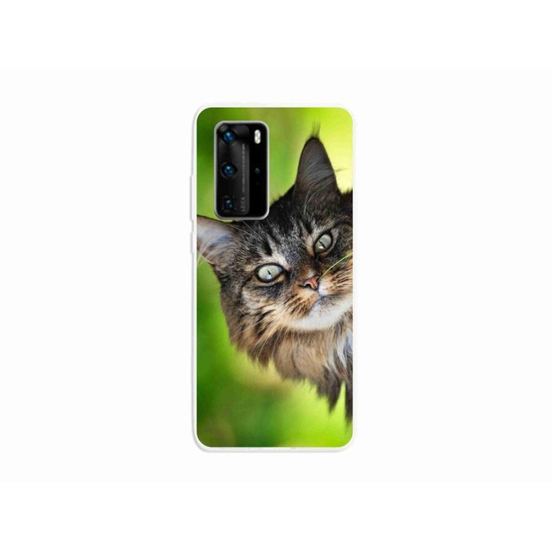 Gelový kryt mmCase na mobil Huawei P40 Pro - kočka 3