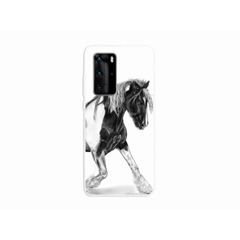 Gelový kryt mmCase na mobil Huawei P40 Pro - kůň