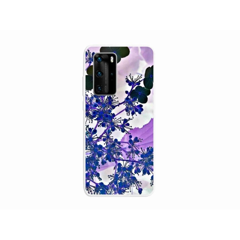 Gelový kryt mmCase na mobil Huawei P40 Pro - květ hortenzie