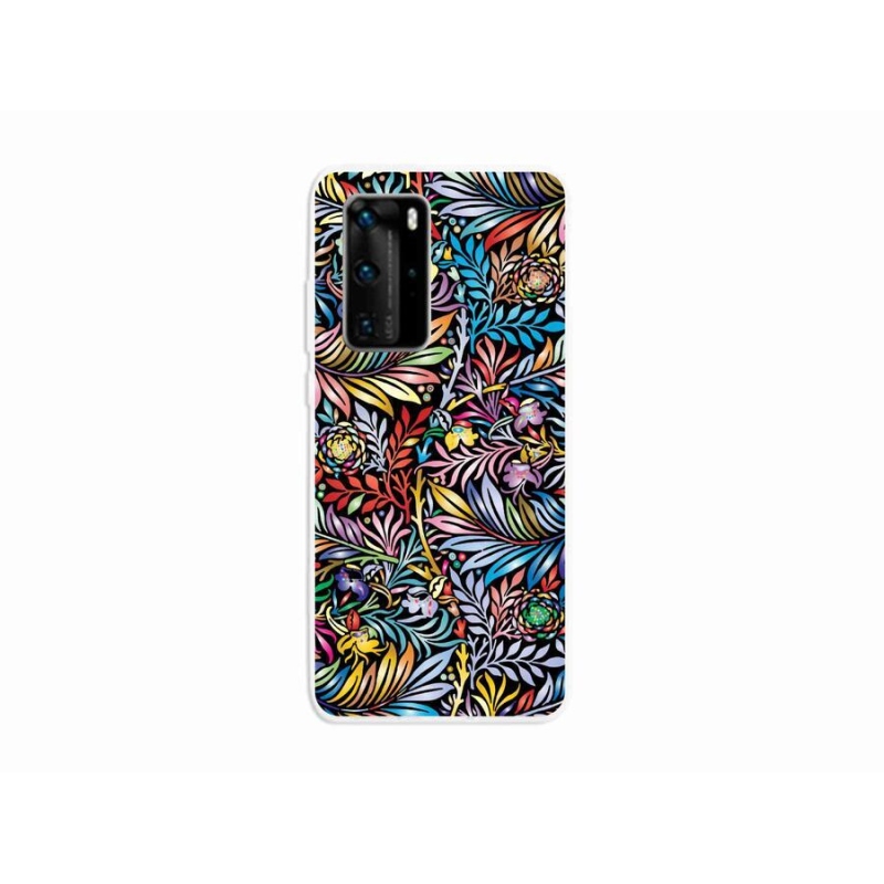 Gelový kryt mmCase na mobil Huawei P40 Pro - květiny 5