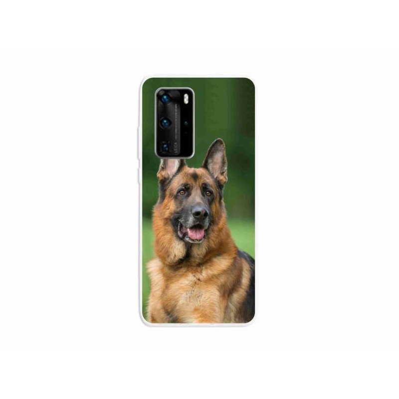 Gelový kryt mmCase na mobil Huawei P40 Pro - německý ovčák