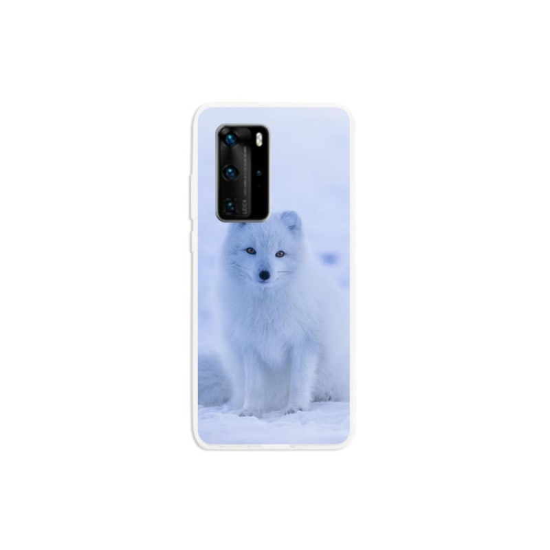 Gelový kryt mmCase na mobil Huawei P40 Pro - polární liška
