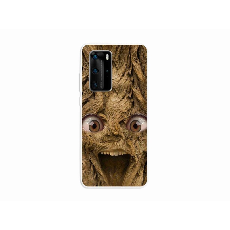 Gelový kryt mmCase na mobil Huawei P40 Pro - veselý strom s očima
