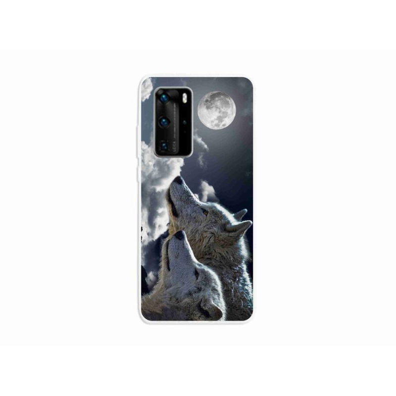 Gelový kryt mmCase na mobil Huawei P40 Pro - vlci
