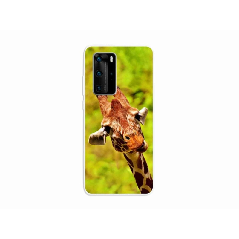 Gelový kryt mmCase na mobil Huawei P40 Pro - žirafa