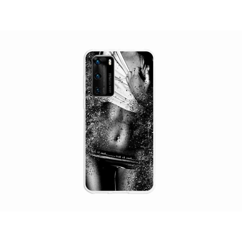 Gelový kryt mmCase na mobil Huawei P40 - sexy žena 1