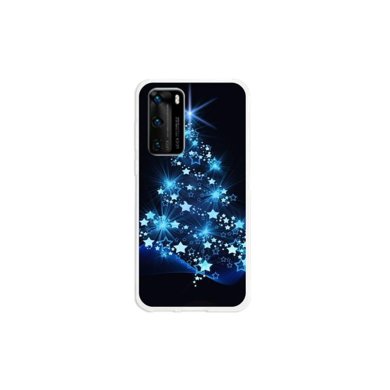 Gelový kryt mmCase na mobil Huawei P40 - vánoční stromek