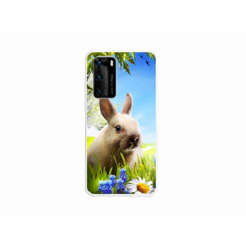 Gelový kryt mmCase na mobil Huawei P40 - zajíček