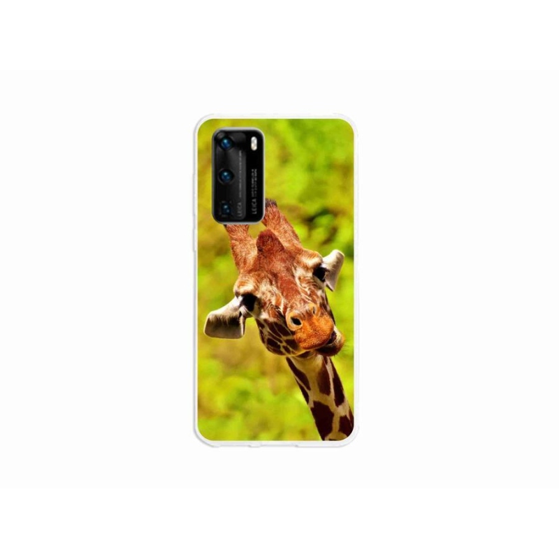 Gelový kryt mmCase na mobil Huawei P40 - žirafa