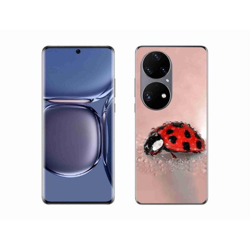 Gelový kryt mmCase na mobil Huawei P50 Pro - beruška