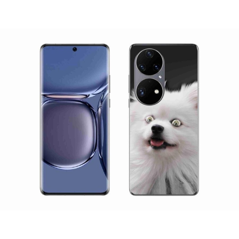 Gelový kryt mmCase na mobil Huawei P50 Pro - bílý špic