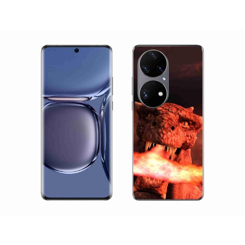 Gelový kryt mmCase na mobil Huawei P50 Pro - drak