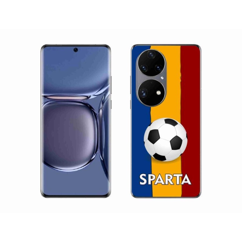 Gelový kryt mmCase na mobil Huawei P50 Pro - fotbal 1