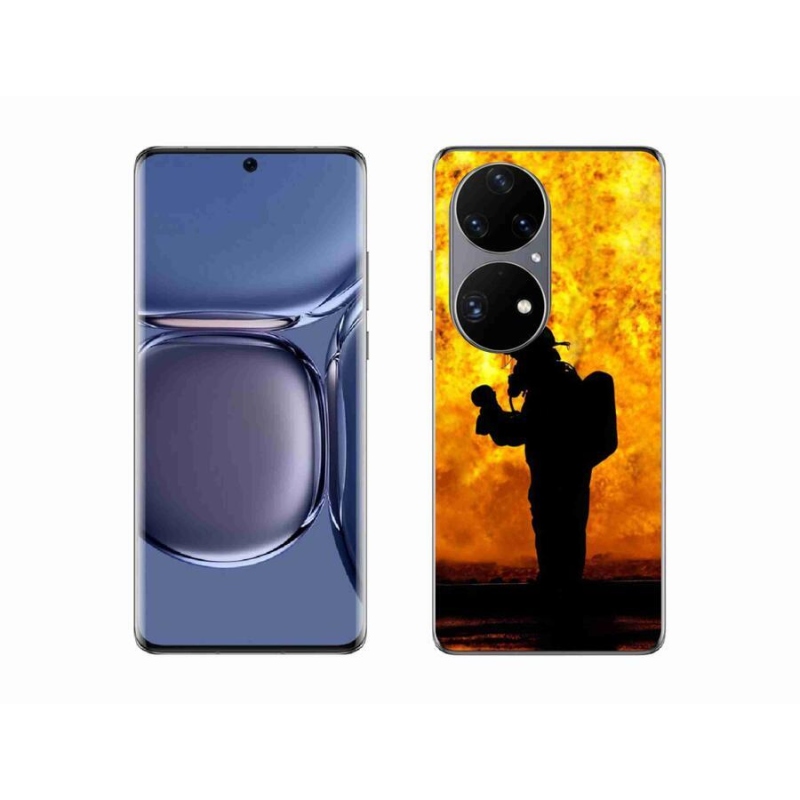 Gelový kryt mmCase na mobil Huawei P50 Pro - hasič